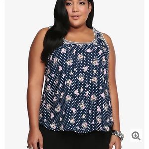 Torrid Size 3 NWT Navy Floral Athletic Tank